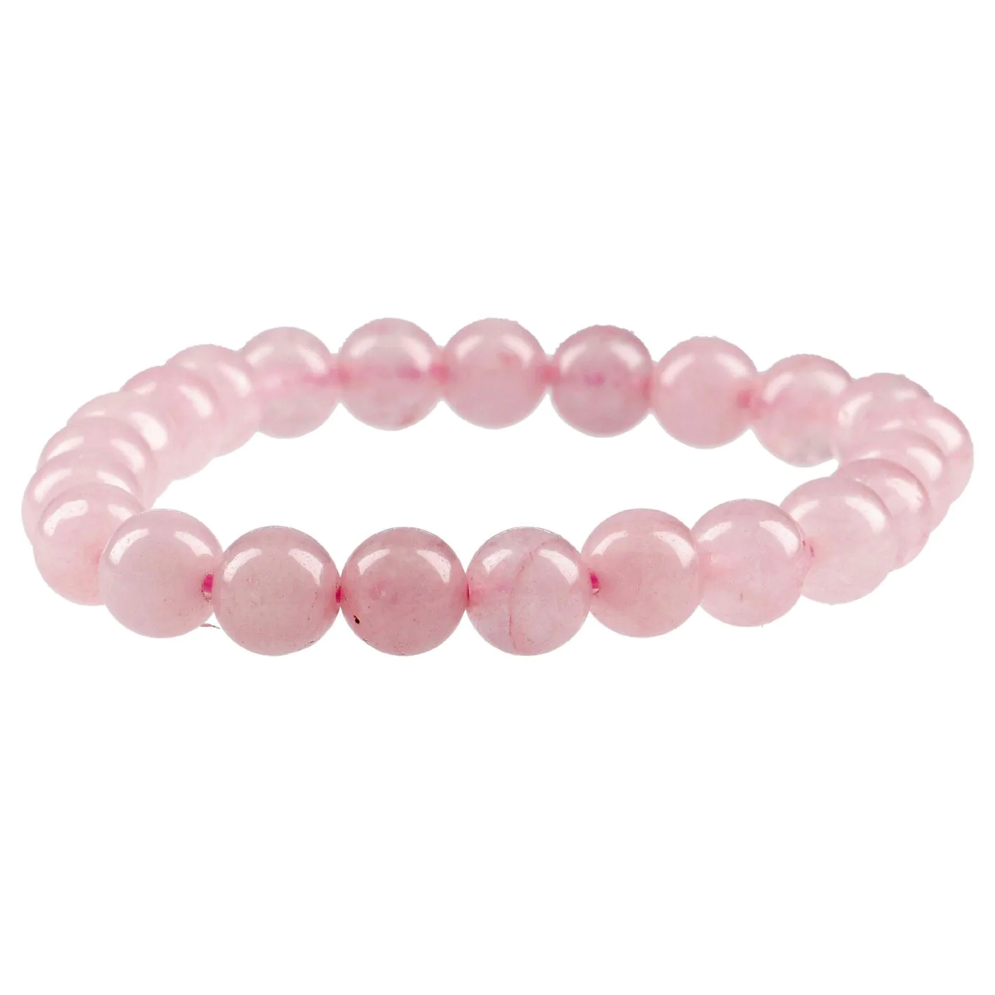 Armband Edelstein-Energie, Rosenquarz/rosa