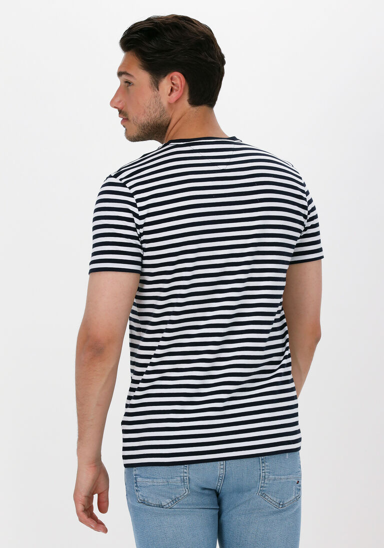 TOMMY HILFIGER donkerblauwe tommy hilfiger t-shirt stretch extra slim fit tee