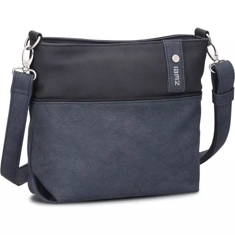 zwei Jana J8 - Schultertasche 27 cm nubuk-ink