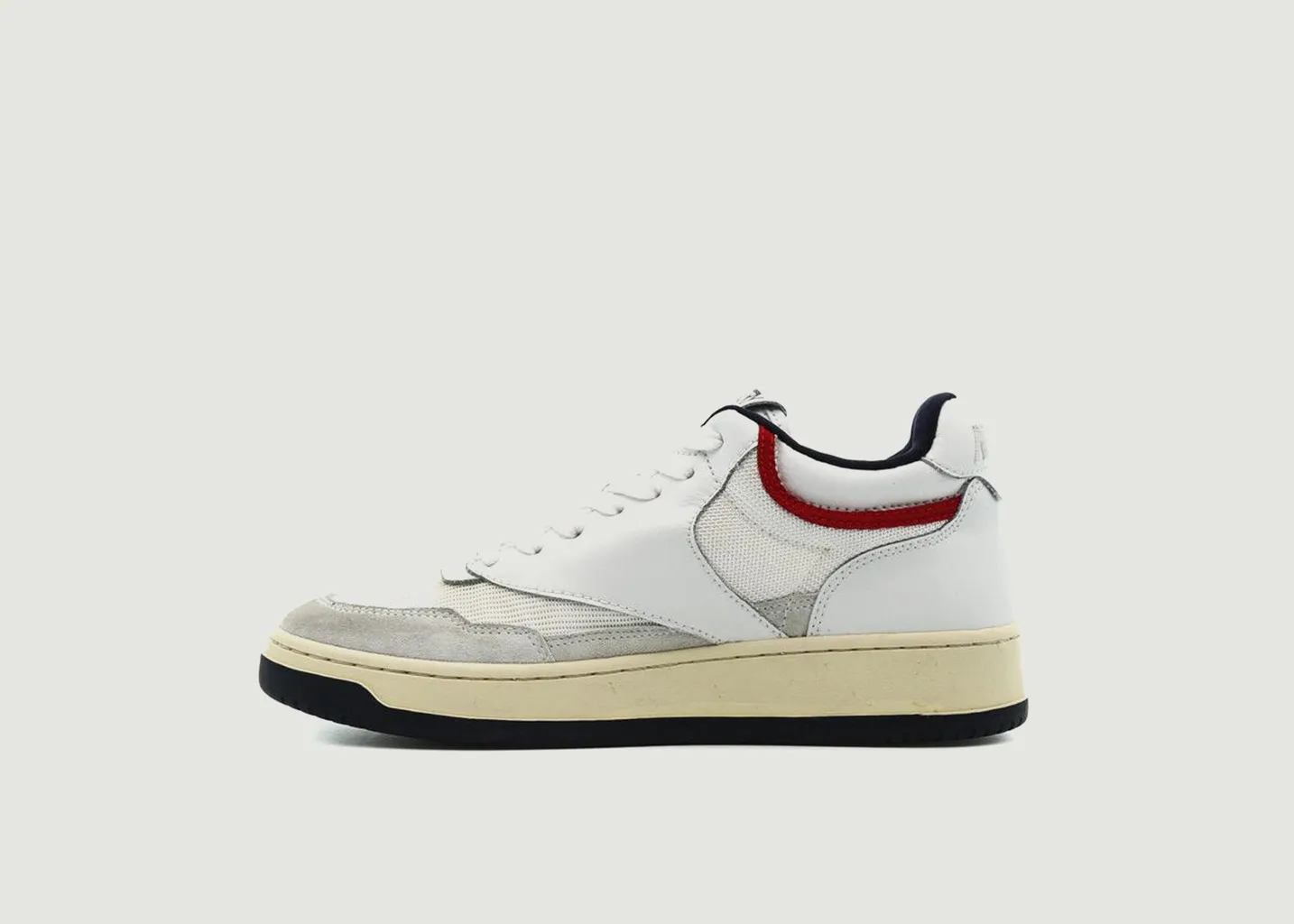 Sneakers Autry 01 Mid Man Cuir Blanc AUTRY
