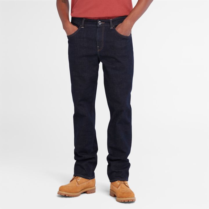 Calça jeans Stretch Core masculina na cor índigo.