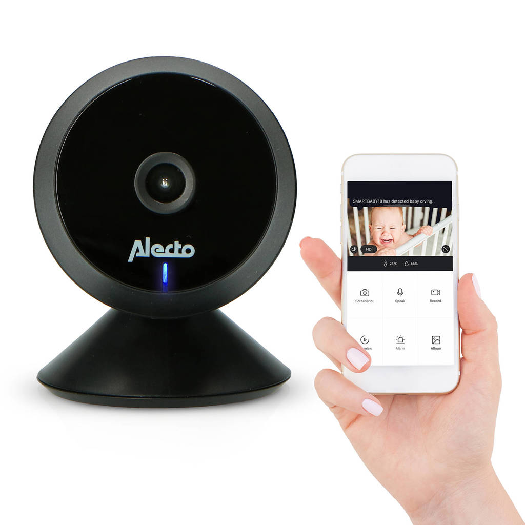 Fijne babyfoonSMARTBABY5 Wifi babyfoon met camera - Zwart