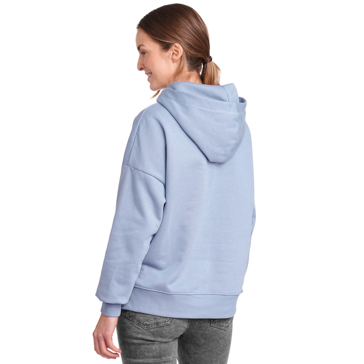 Gina Damen Hoodie in softer Qualität blau