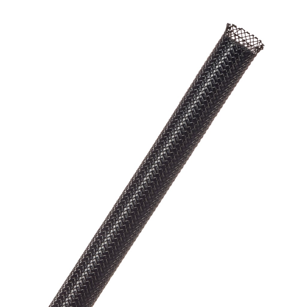 Techflex PTN0.25BK FlexoPET gevlochten kabelsleeve ⌀3.2-11 mm, 30 meter
