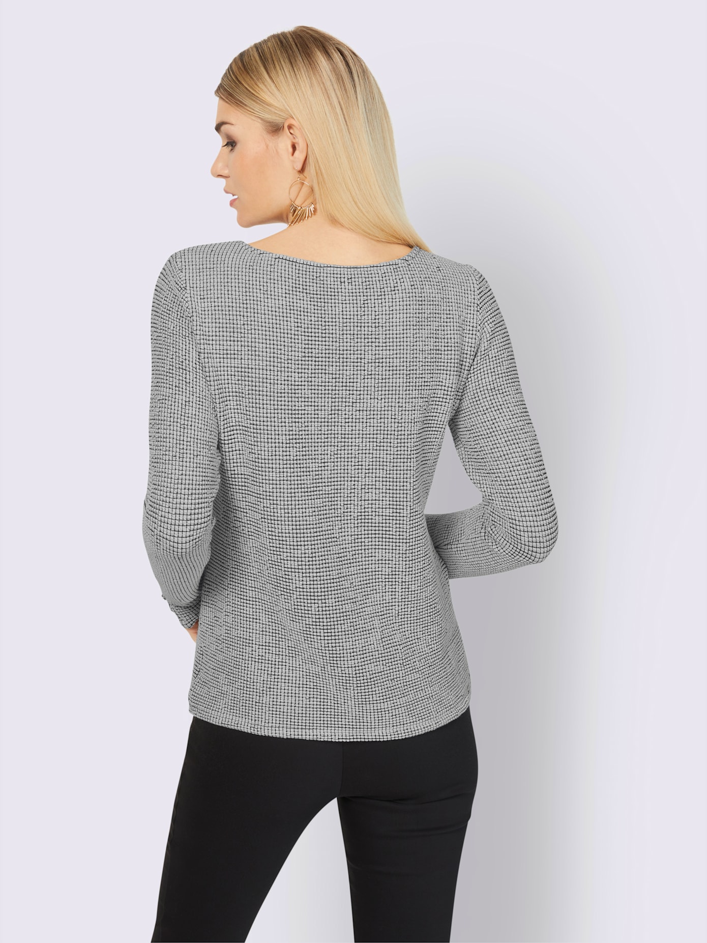 T-shirt superbe motif jacquard