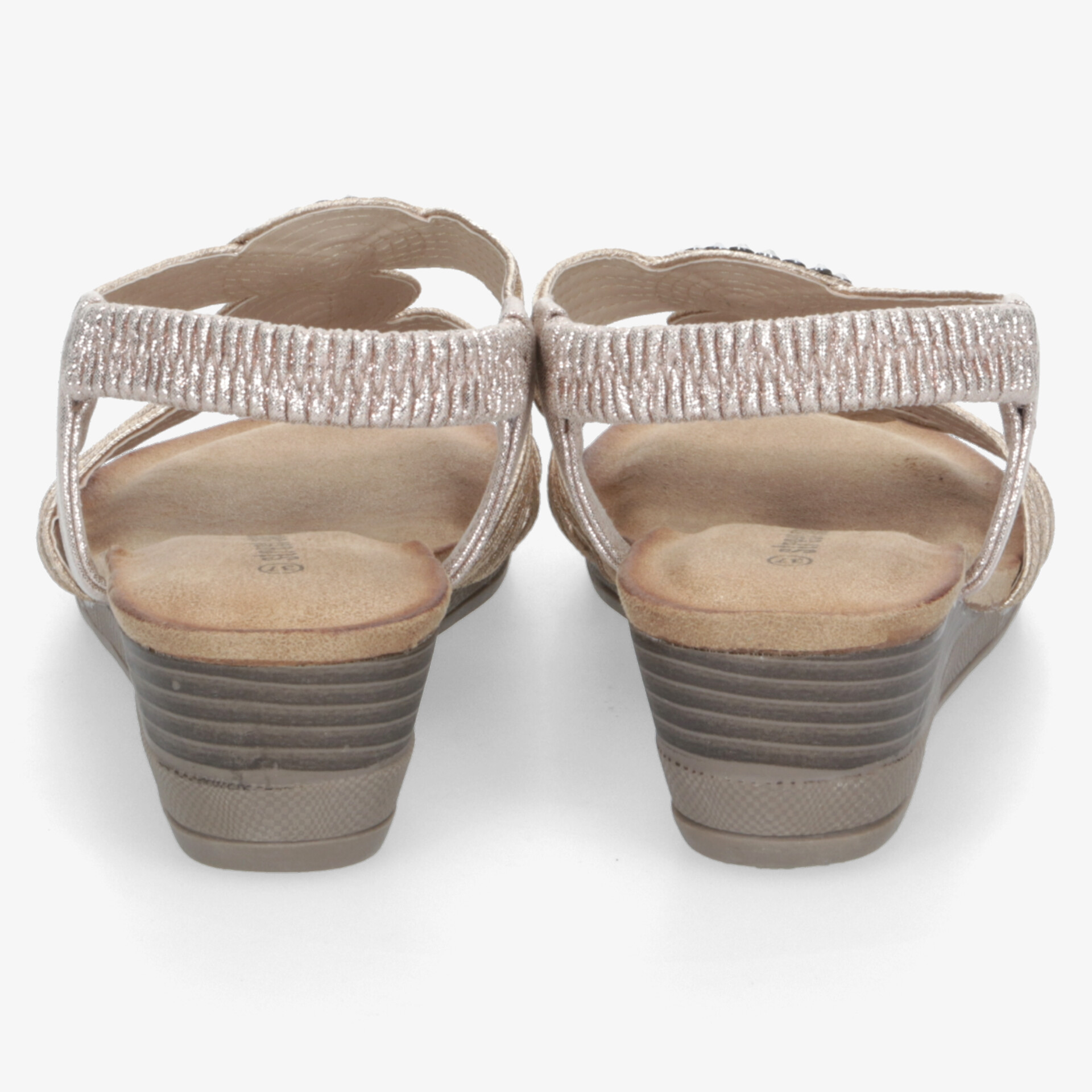 street shoes Damen Keilsandalen gold