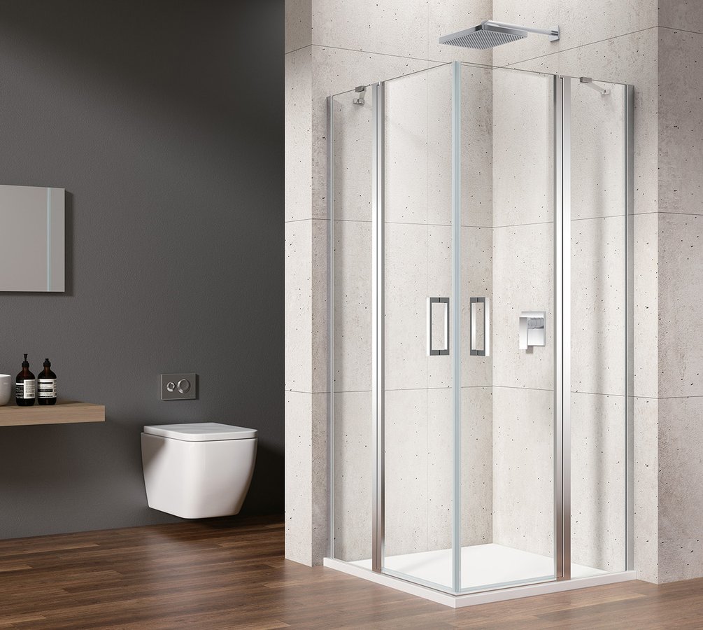 Gelco Loro douchecabine met draaideuren 80x80cm chroom