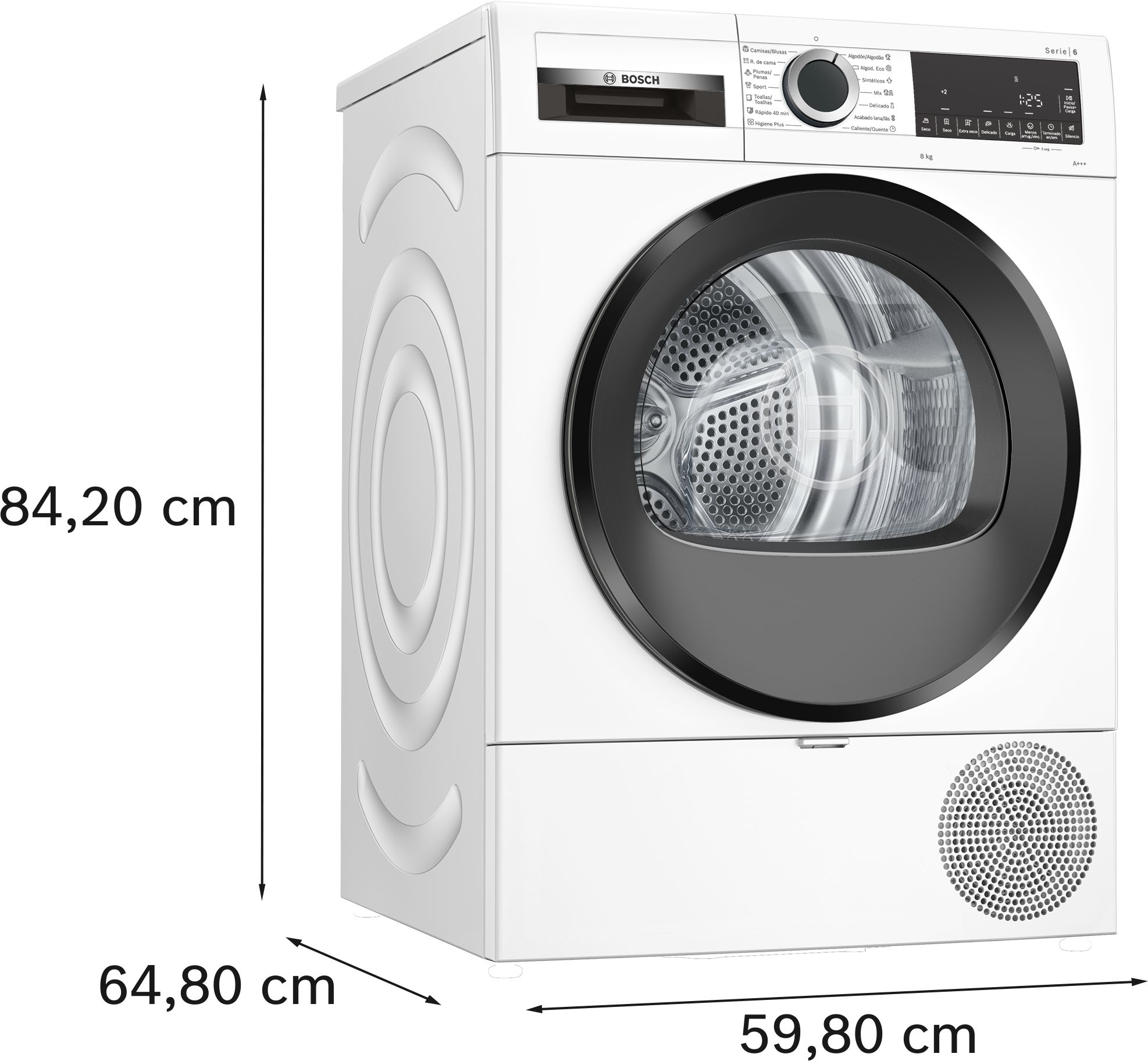 PRODUTO RECONDICIONADO # Secadora com Bomba de Calor Série 6 8 kg WQG233D0ESB