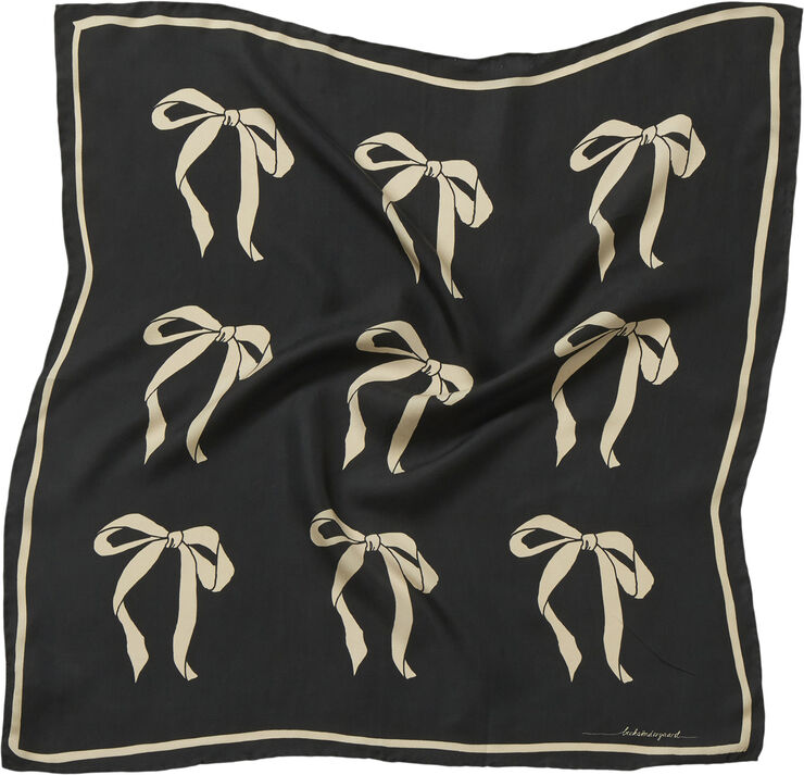 Becksöndergaard Bow Twill Sia Scarf Black