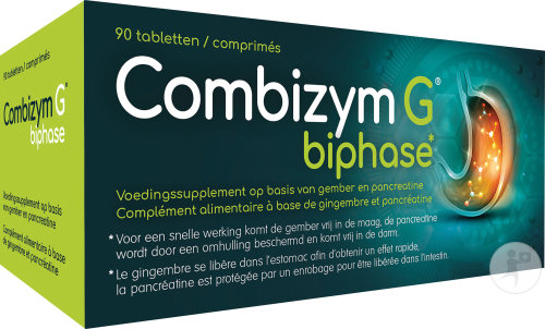 Combizym G Biphase Estomac Lourd & Digestion 90 Comprimés