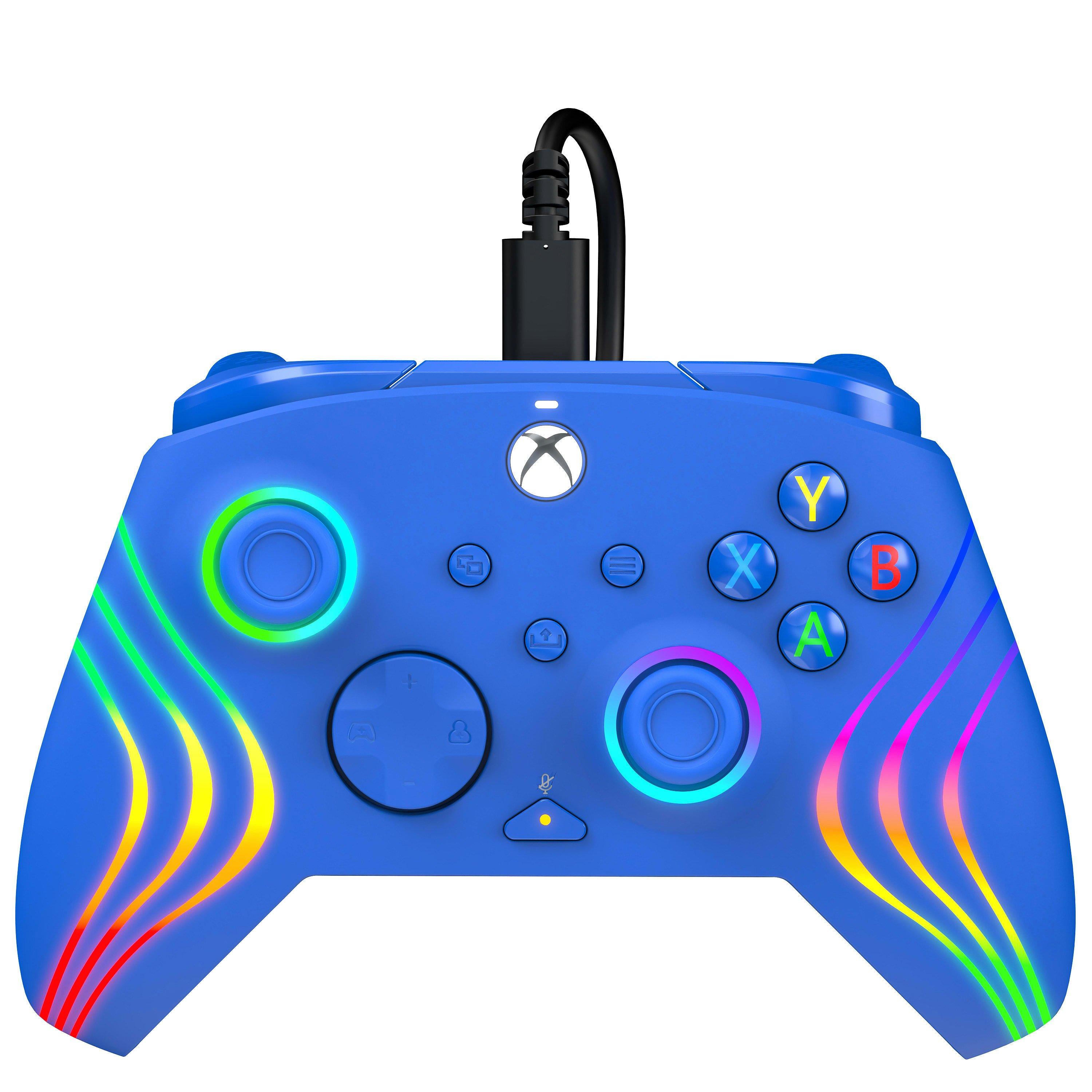PDP GAME Afterglow Wave Wired Xbox Controller Blue