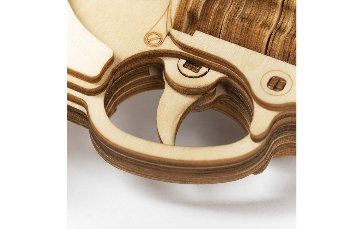 Bausatz Revolver M60Pistole 3D Puzzle aus Holz