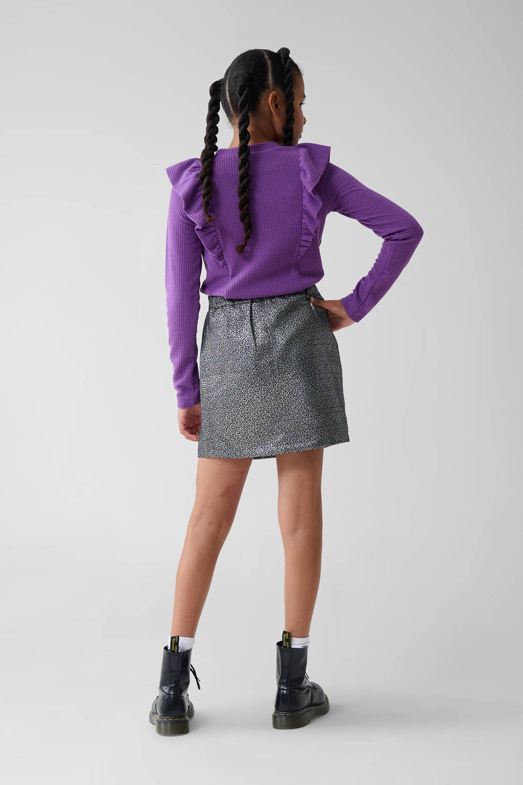 Shoeby longsleeve donkerpaars
