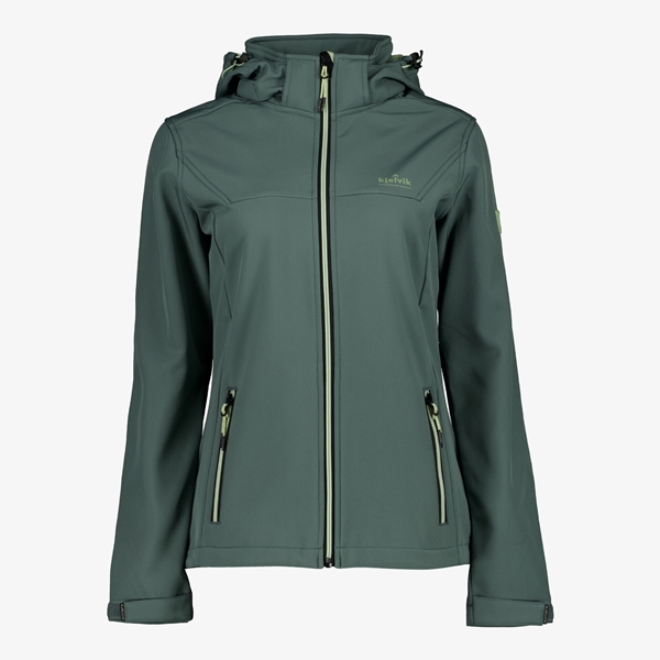 Kjelvik dames softshell jas groen