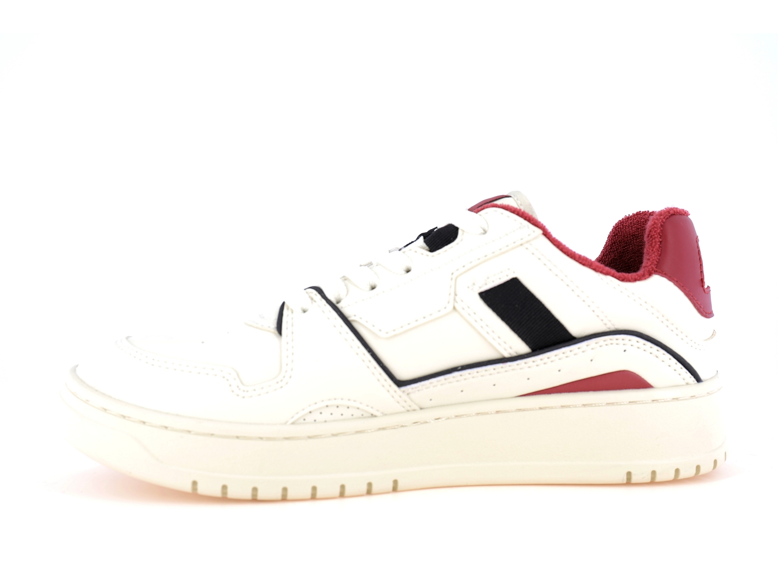 Kappa-AUTHENTIC KAI Matières combinées Beige Bordeaux