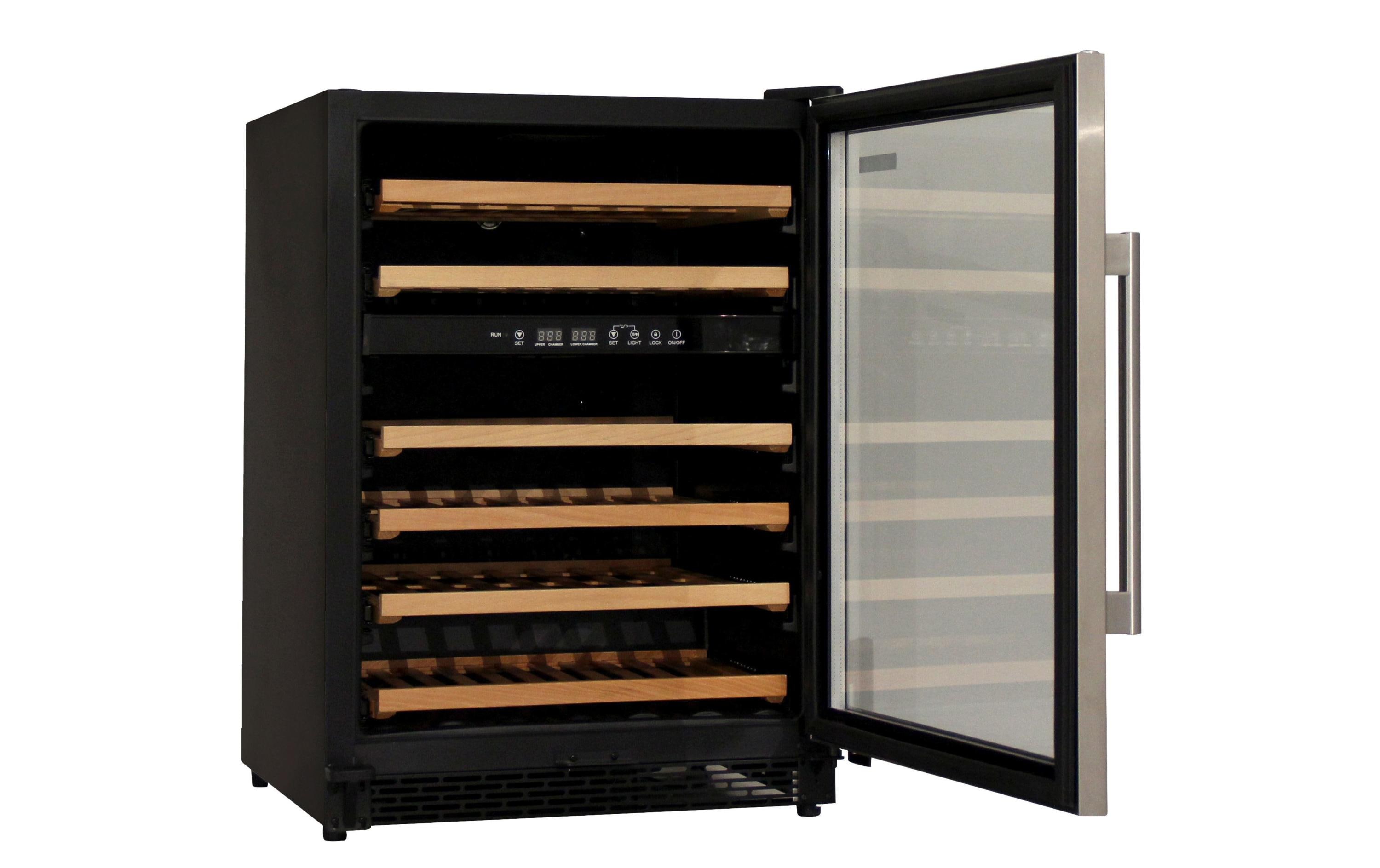 Weinklimaschrank WKH46F01 Schwarz, Rechts, Wechselbar<br>Freistehender Weinkühlschrank