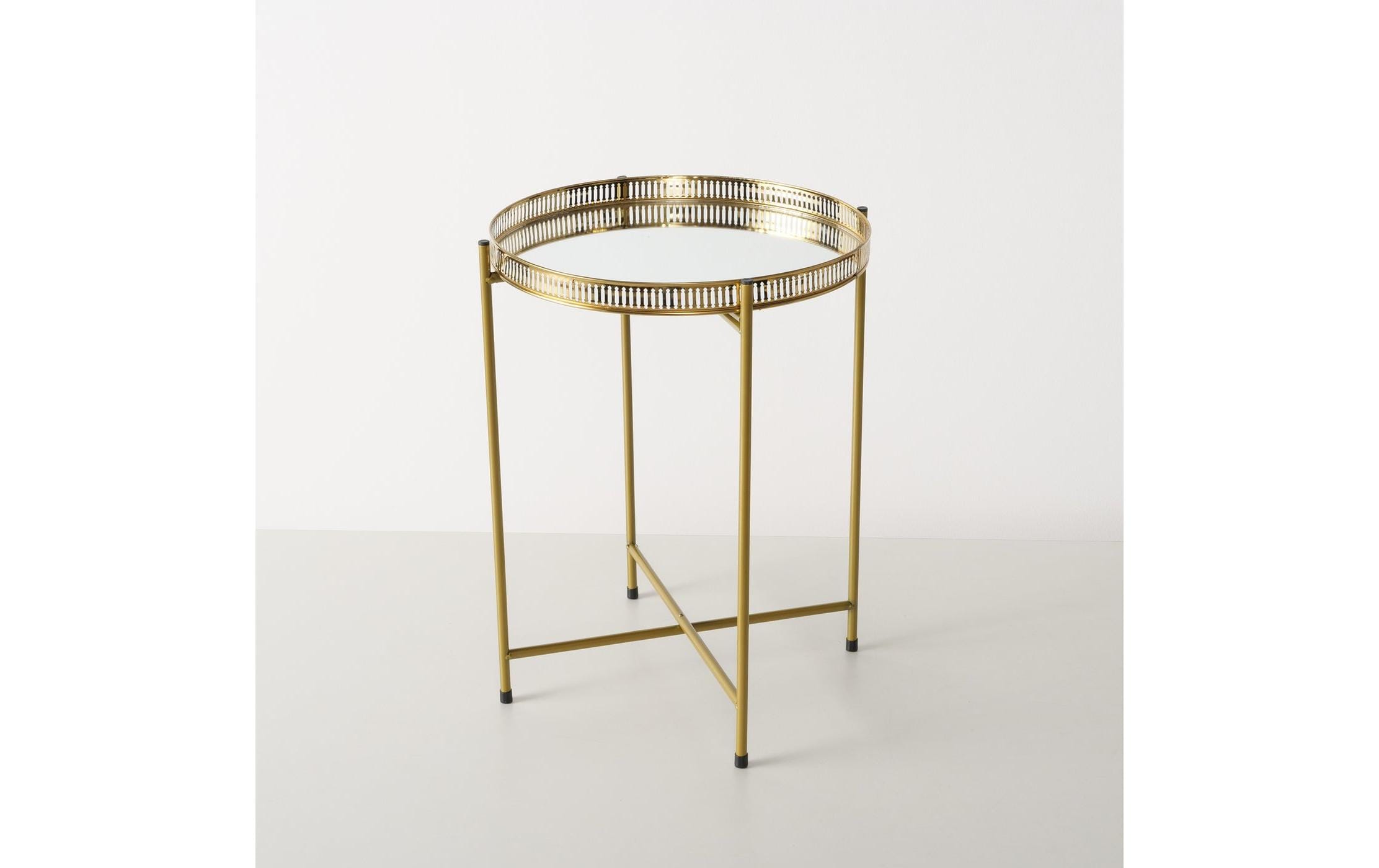 Beistelltisch Lionel 47 x 37 cm, AntikgoldTabletttisch