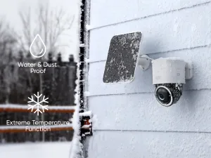 Eufy S330 - Netværksovervågningskamera - panonering / hældningsvinkel - udendørs - støvresistent/vandresistent - farve (Dag/nat) - 4K - audio - trådløs - WiFi - 4G