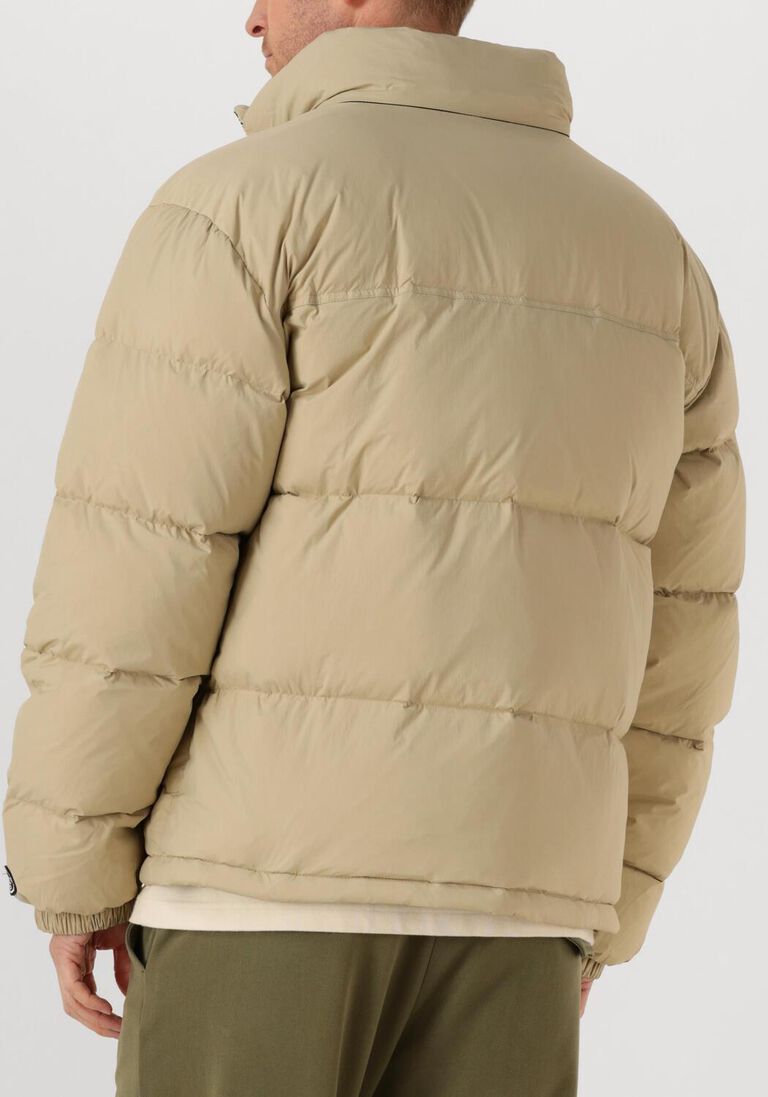 zand olaf hussein gewatteerde jas matte puffer jacket