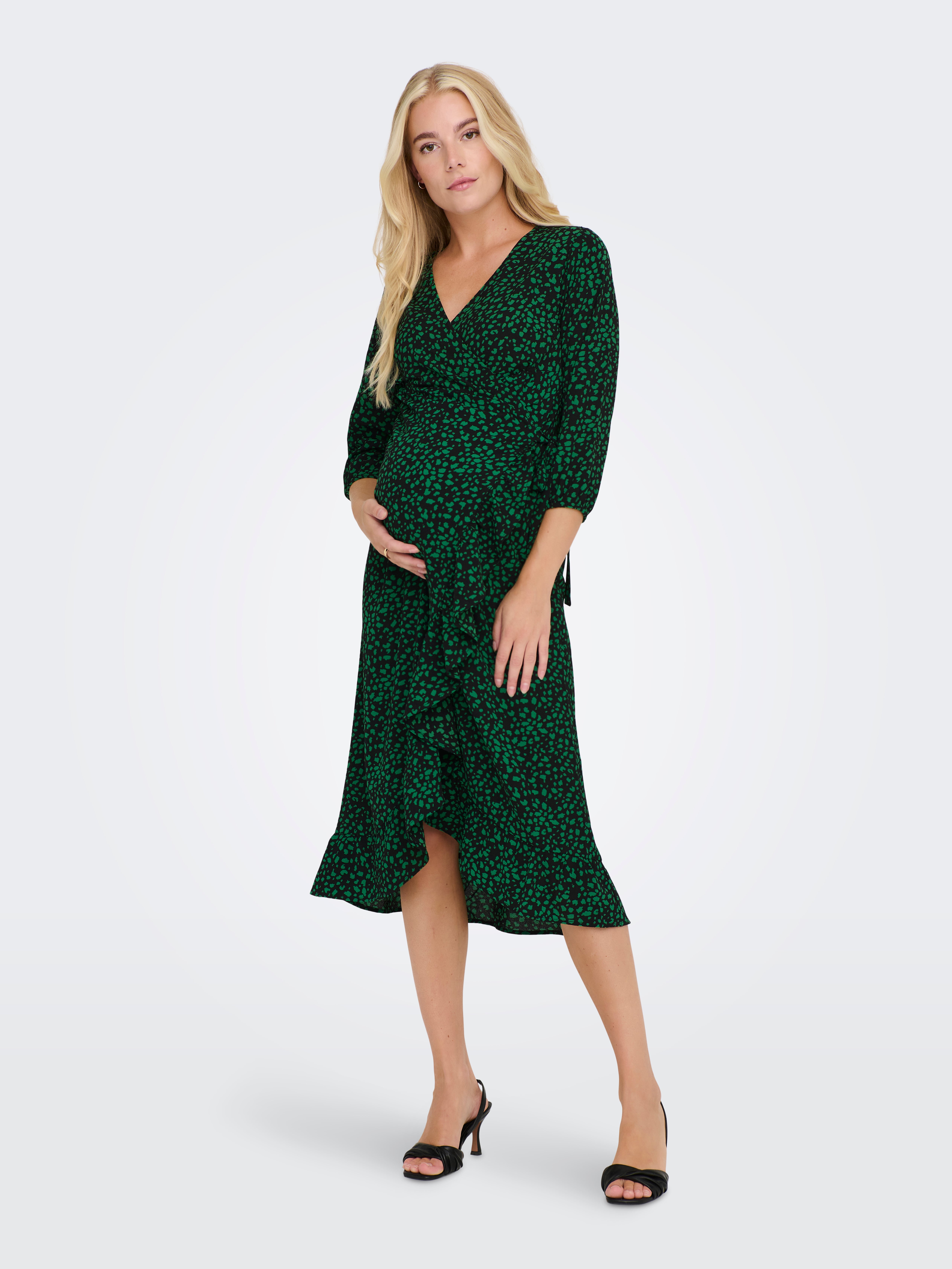 OLMLUXLEA Langes Kleid Black