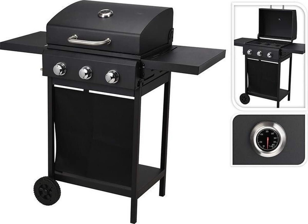 Vaggan - barbecue à gaz 3 brûleurs