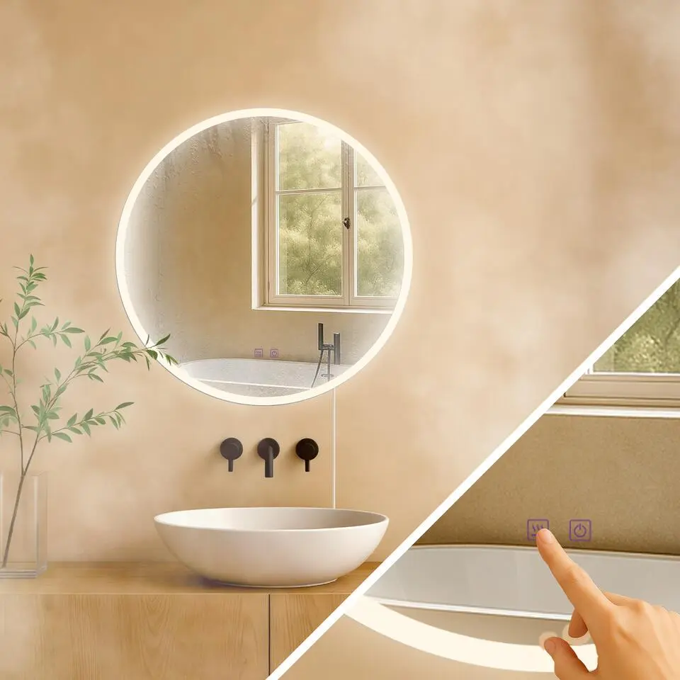 CLP Wandspiegel Laconia rond - Glas - helder/glas