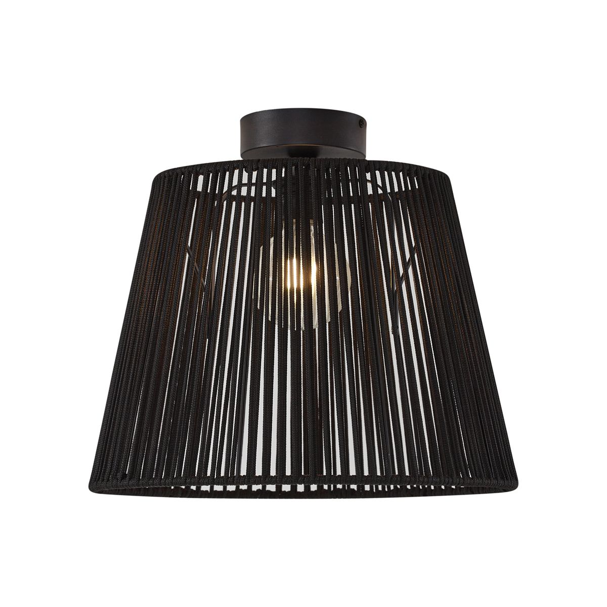 Japandi buiten plafondlamp met zwart touw IP54 - Jayla