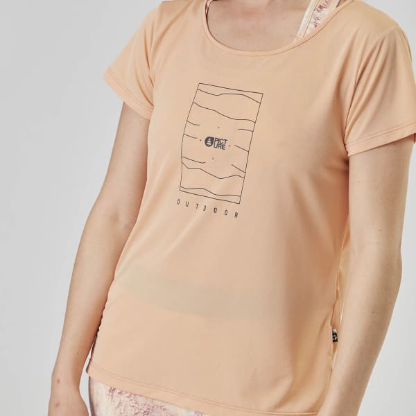 T-shirt randonnée PICTURE HILA TECH TEE W PEACH NOUGAT