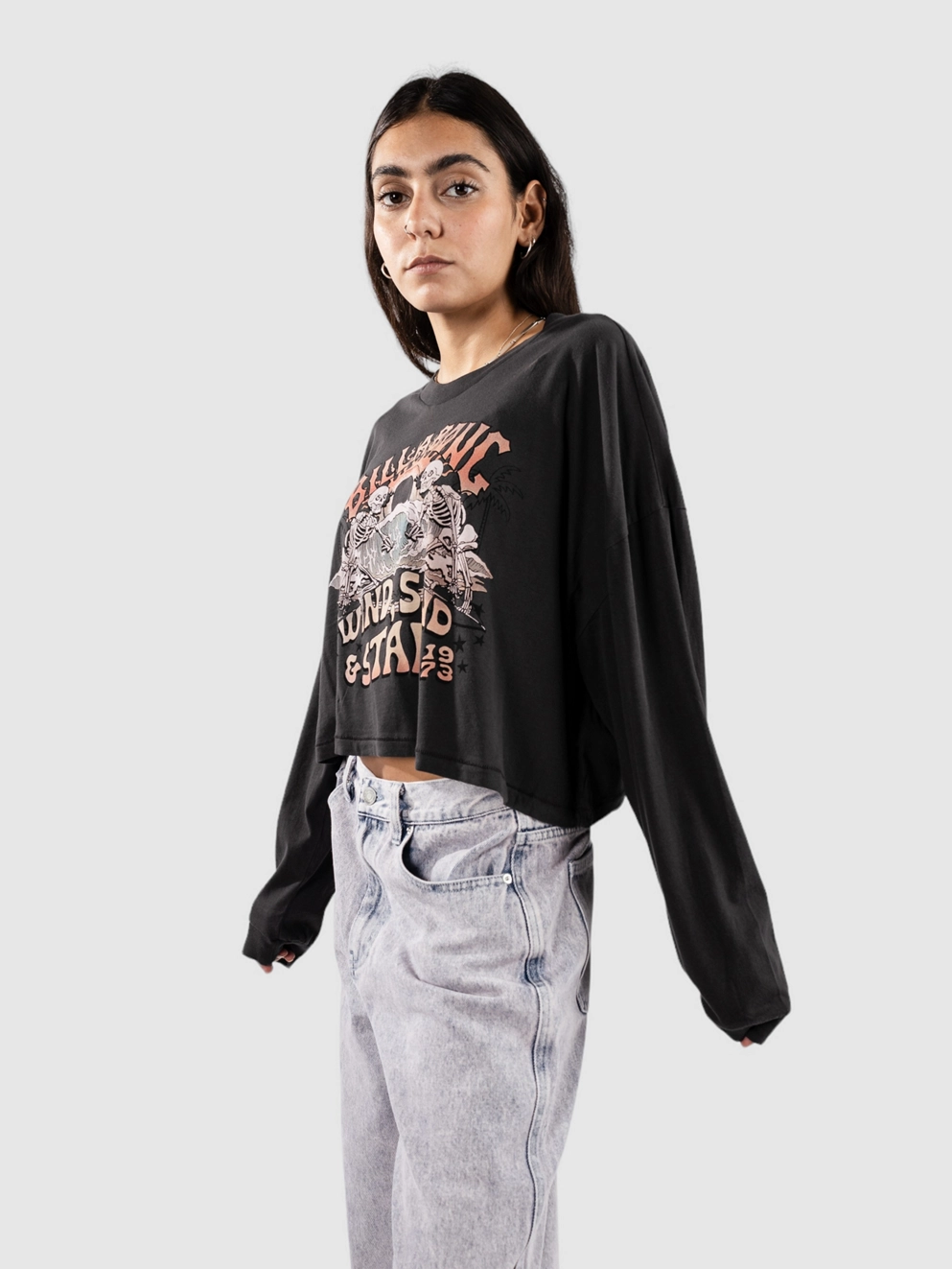 Billabong Stars In Your Eyes Long Sleeve T-Shirt off black