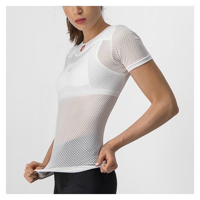Maillot De Corps Manches Courtes Femme Castelli Pro Issue 2 Blanc