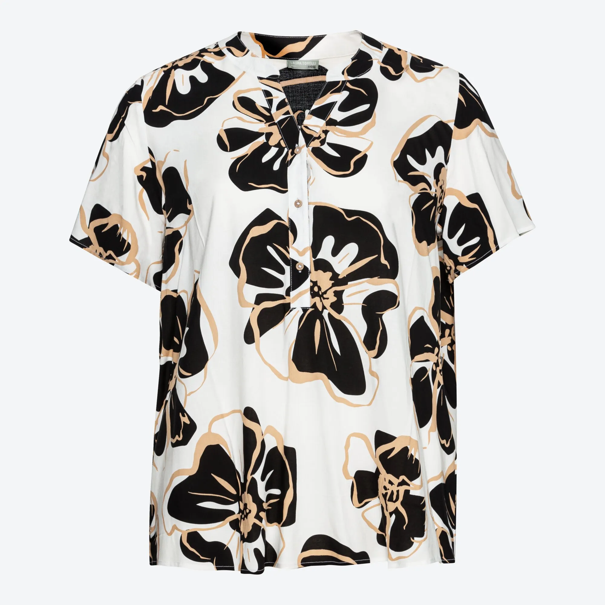 Damen-Bluse mit Blumendesign, große Größen