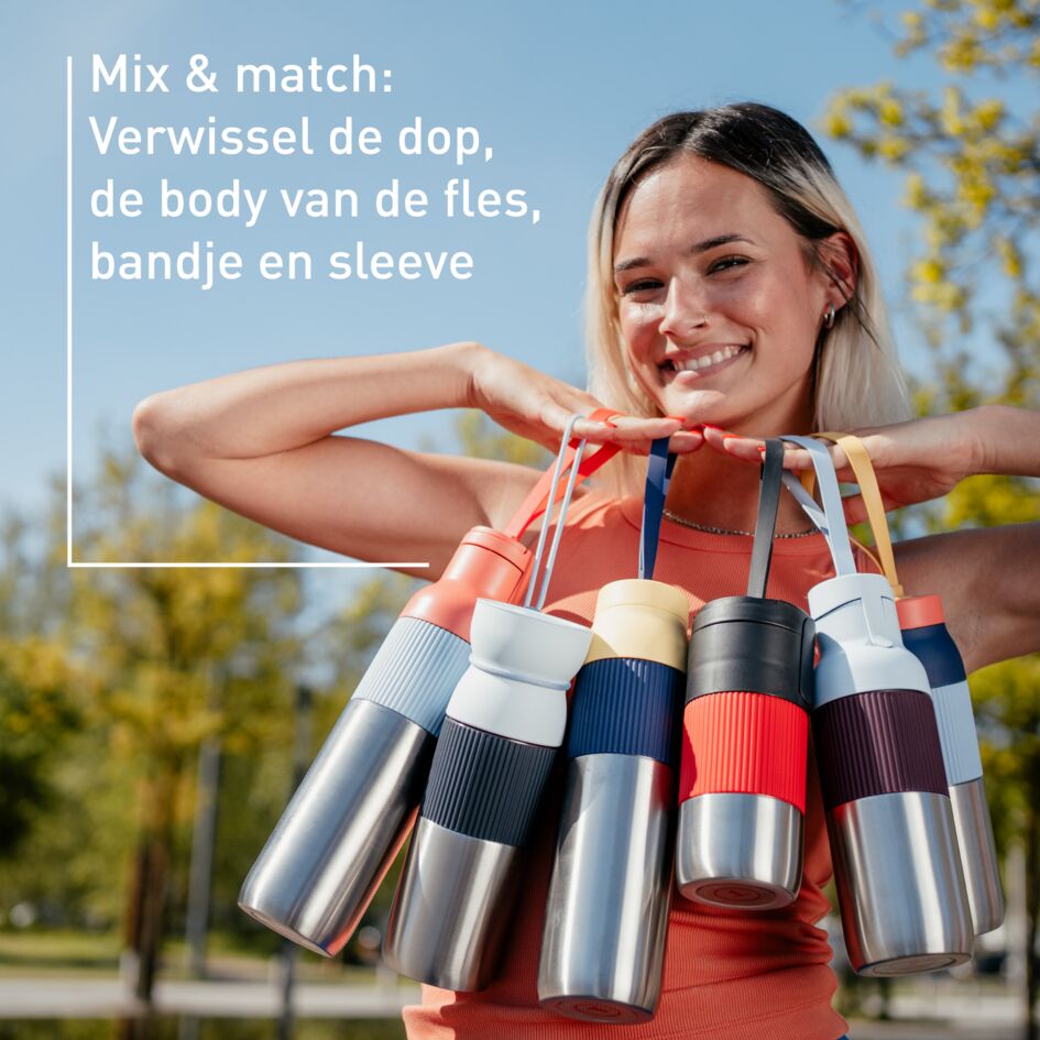 beYou N2190410 travel mug met flip-dop blauw (0,36L)