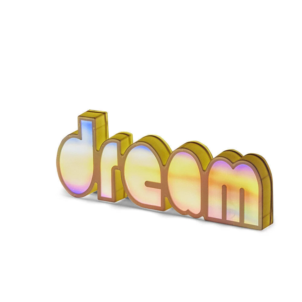 Mot lumineux Dream à poser polypropylène et plastique multicolore