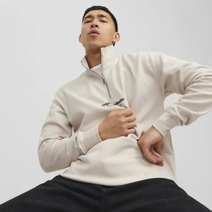 Jack & Jones Vesterbro Sweat Quarter Zip Sweater Heren