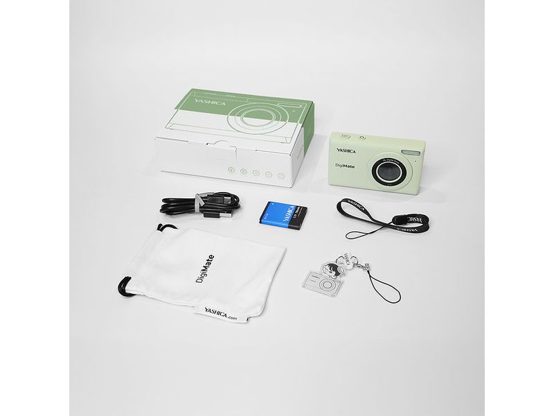 Yashica Fotokamera DigiMate 100 Grün Yashica DigiMate Kompaktkamera 64 MP CMOS Grün