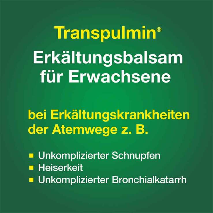 Transpulmin® Erkältungsbalsam + Inhalator, 100 g