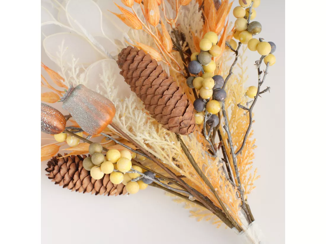 Bouquet Harvena orange vif 64 x 26,5 x 12