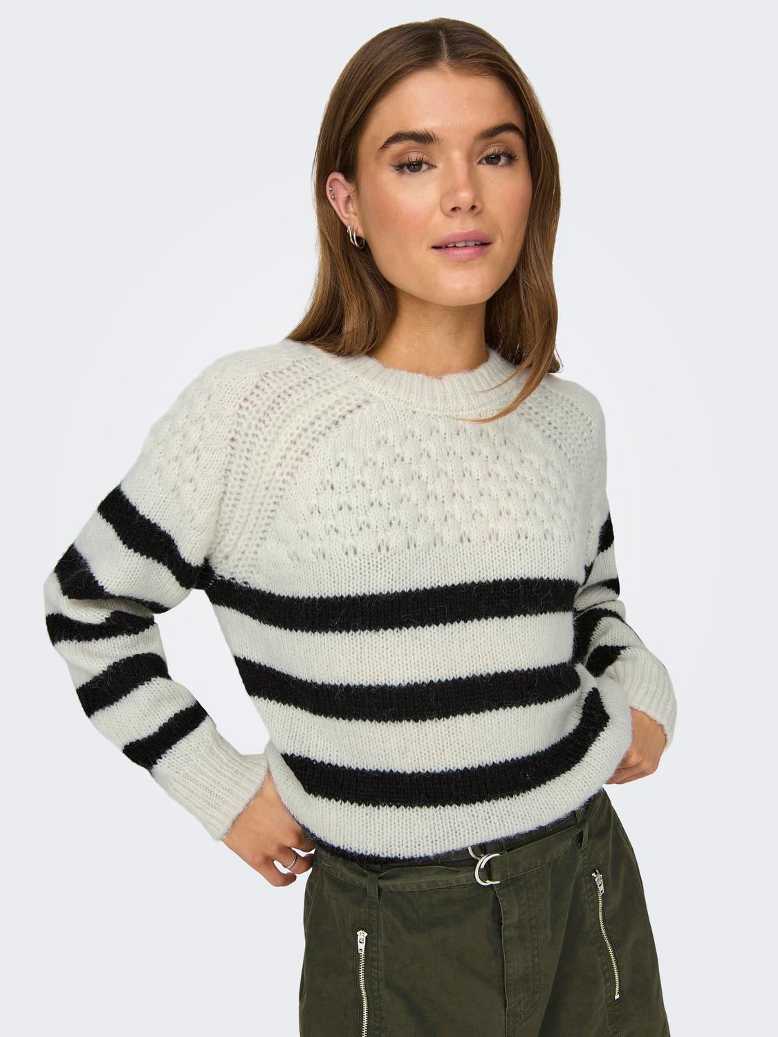 ONLBILLIE Strickpullover Cloud Dancer