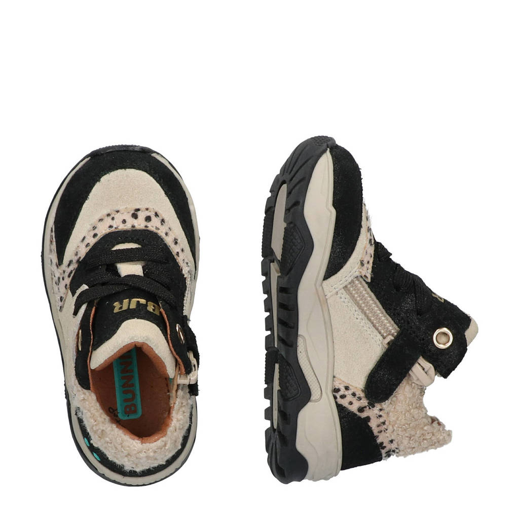 BunniesJR Cody Chunkyleren sneakers beige/zwart