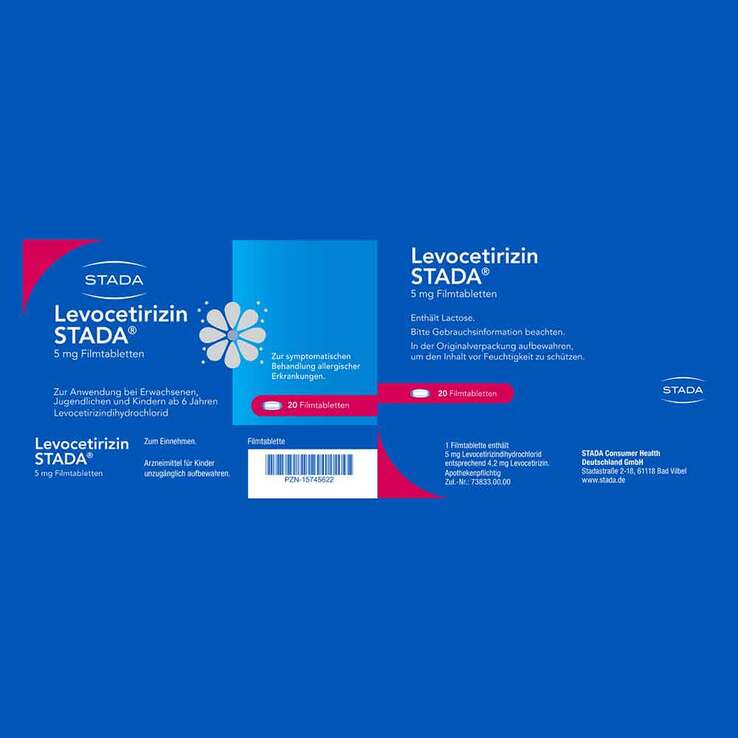 Levocetirizin STADA 5 mg Filmtabletten, 20 St