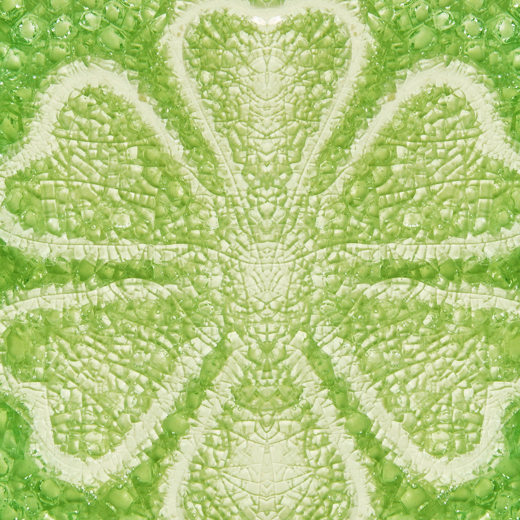Untersetzer 'Kleeblatt', grün, L 10 cm, B 10 cm, H 1 cm zu 5,00