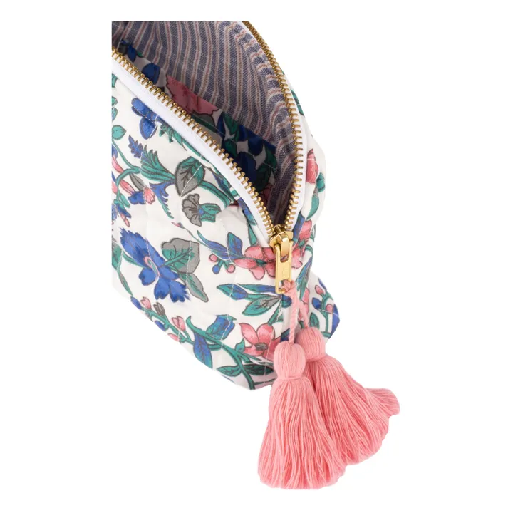 Louise Misha Pochette Teiki en coton bio | Bleu