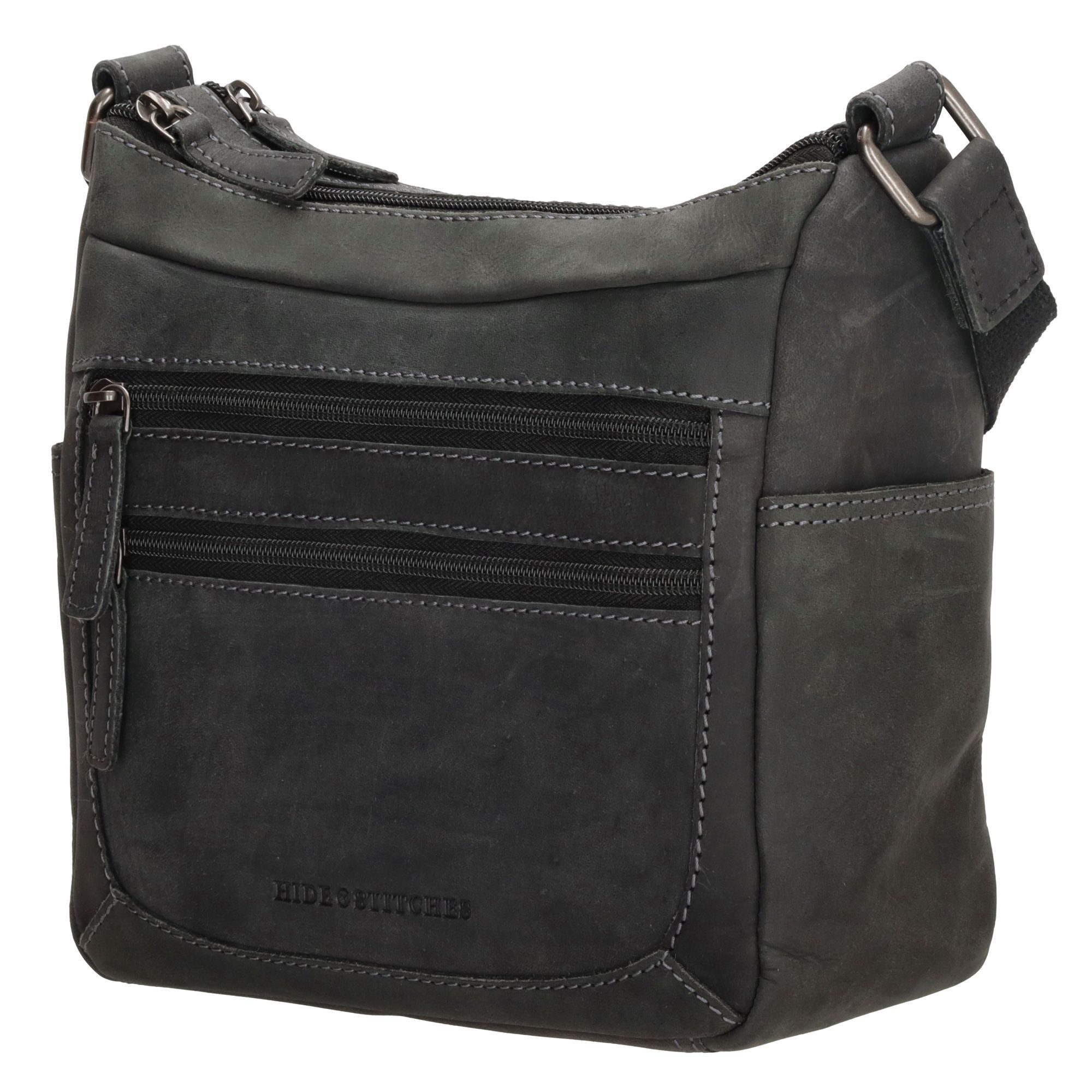 Hide & Stitches Idaho Schoudertas Zwart