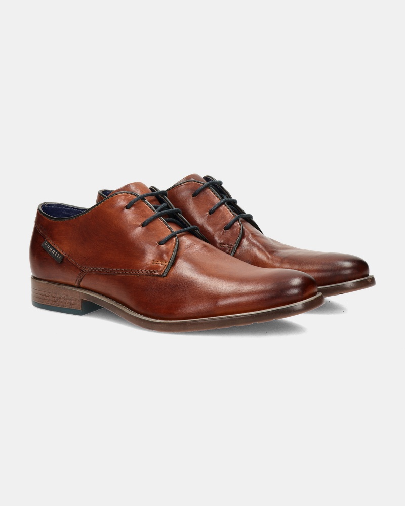 Bugatti Licio Lage nette schoenen  - cognac