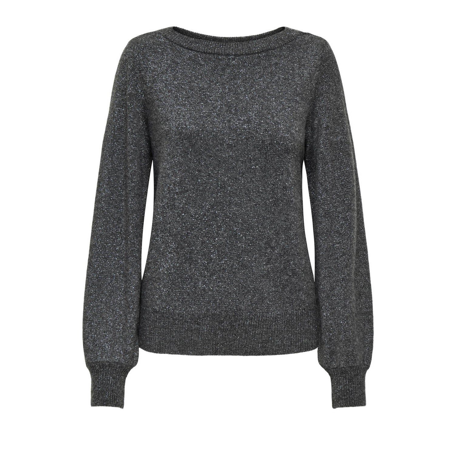 Jacqueline De Yong  Rue Glitter Long Sleeve Boat Pullover