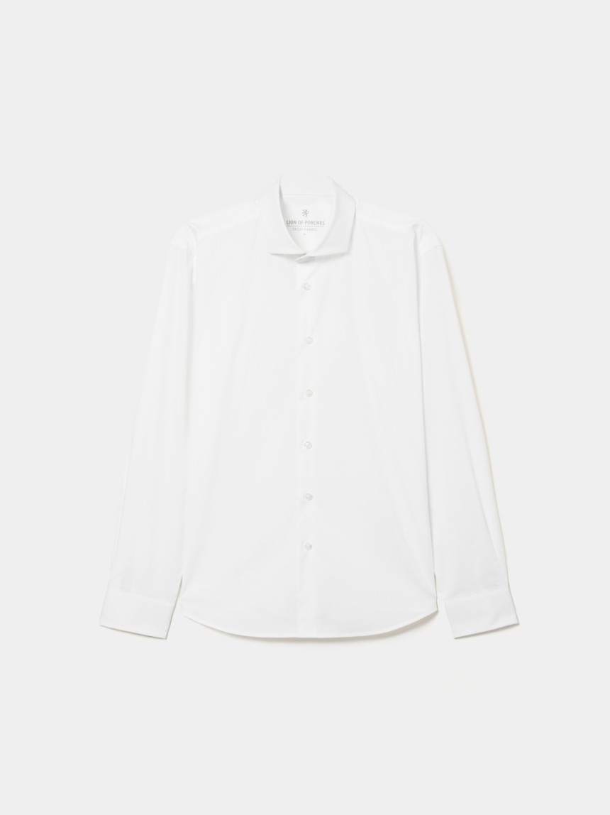 Camisa slim fit de algodão