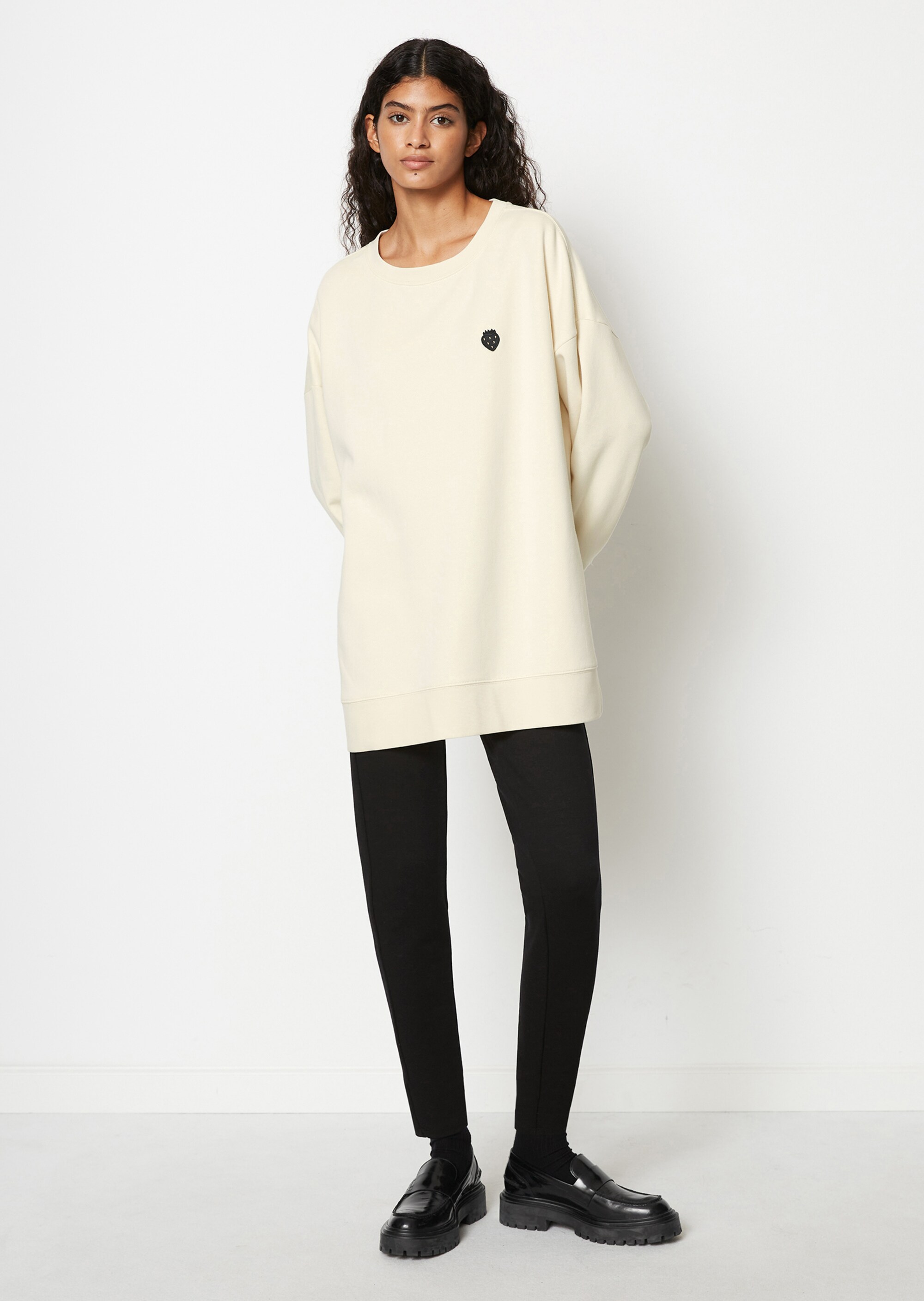 Logo-Sweatshirt loosemit kuscheliger Innenseite