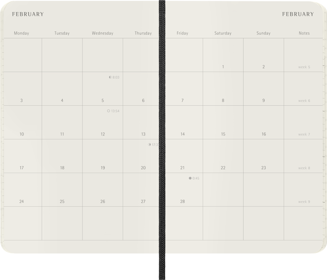 Classic Planner 2025 Pocket Monthly, soft cover, 12 months