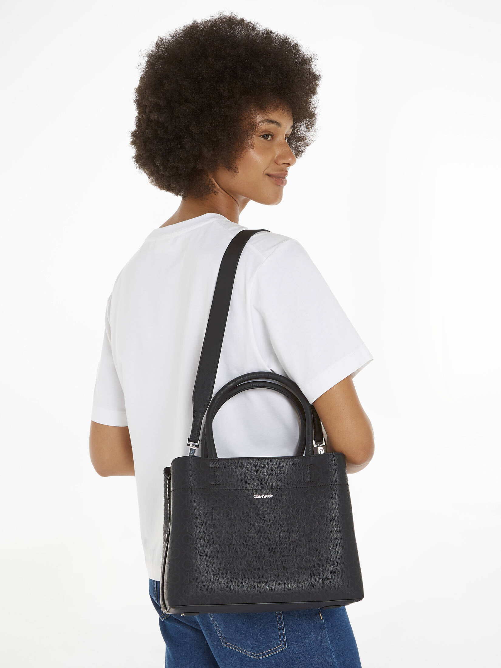 CALVIN KLEIN| Damen Handtasche BUSINESS MEDIUM TOTE-EPI MONO