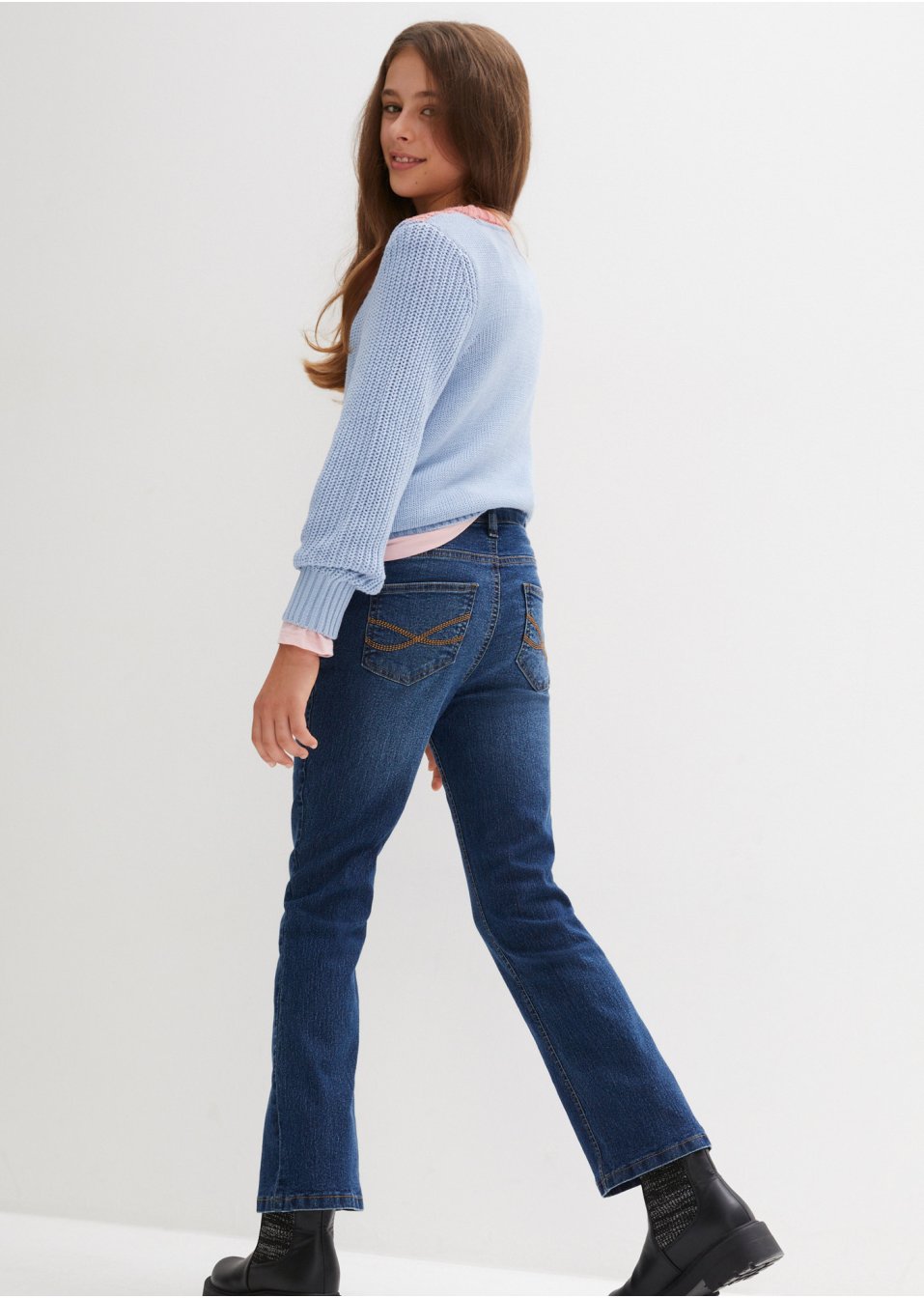 Jean thermo extensible fille, BOOTCUT